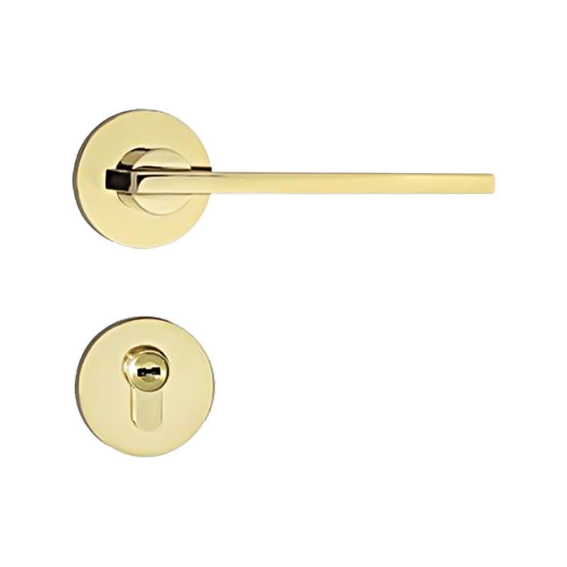 GUJIAHE Z72-03 black grey modern style golden Wood Door Mute magnetic lock handle
